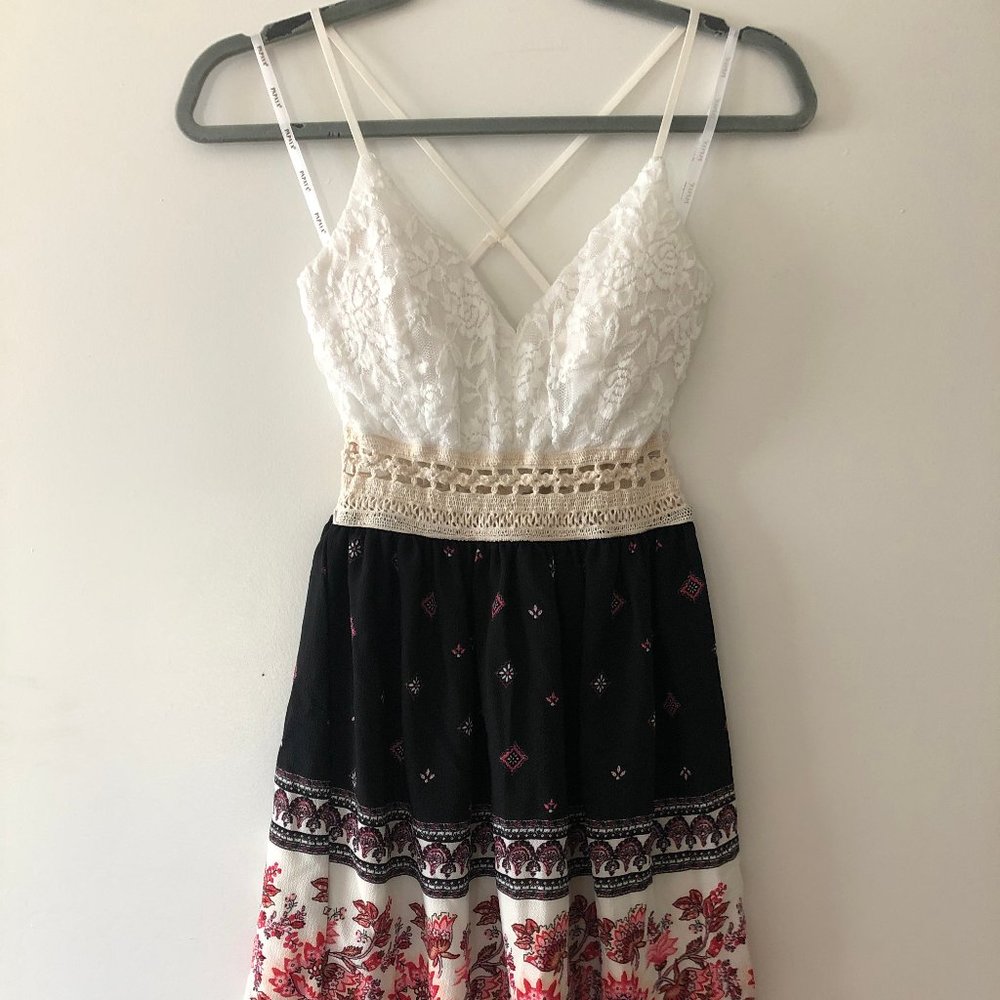 Floral summer mini dress